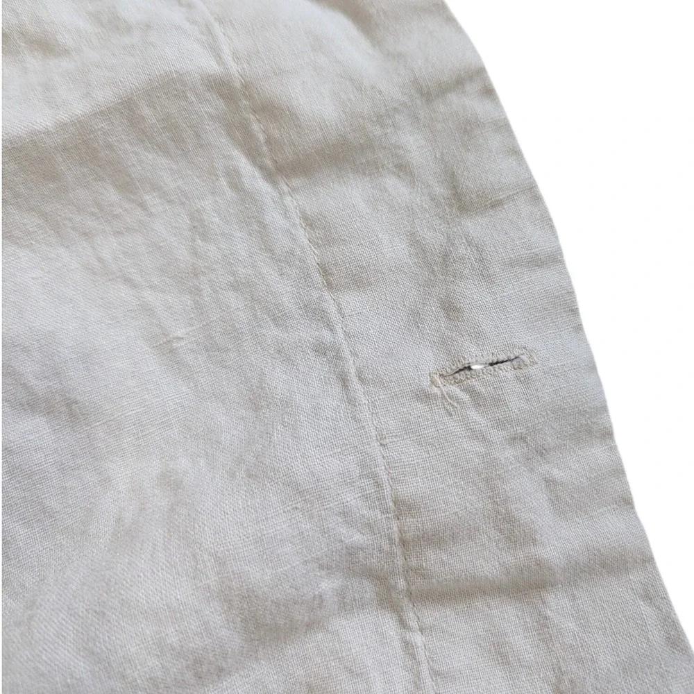 Triple Ruffle Shower Curtain Linen Blend Tiered Boho‎ Cottagecore Pottery Barn